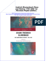 Ebook Johann Friedrich Blumenbach Race and Natural History 1750 1850 1St Edition Nicolaas Rupke Editor Online PDF All Chapter