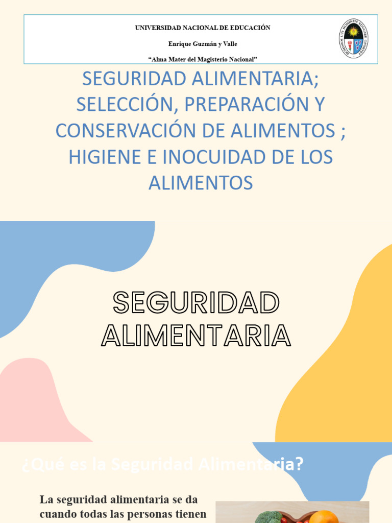 Seguridad Alimentaria Pdf Seguridad Alimentaria Alimentos