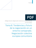 Tema 8. Tendencias y Futuro de La Negociación en Un Entorno Comparado. NC Europea Comunitaria.