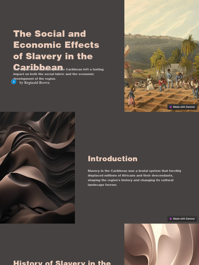 Social & Economic Impact of Caribbean Slavery | PDF | Atlantic Slave ...