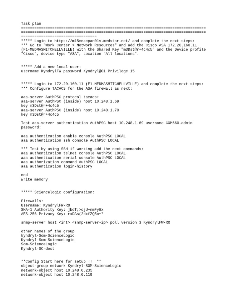 TACACS Configuration for Cisco ASA | PDF | Secure Shell | Application ...