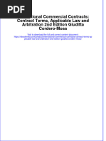 International Commercial Contracts: Contract Terms, Applicable Law and Arbitration 2nd Edition Giuditta Cordero-Moss
