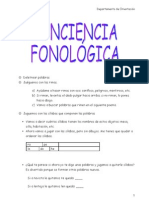 Pautas para Trabajar La Conciencia Fonológica