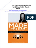 Made To Lead Empowering Women For Ministry 1St Edition Nicole Massie Martin Online Ebook Texxtbook Full Chapter PDF