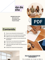 Evaluación de Desempeño IDH