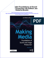 Ebook Making Media Foundations of Sound and Image Production 5Th Edition Jan Roberts Breslin Online PDF All Chapter