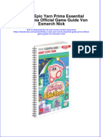 Ebook Kirby S Epic Yarn Prima Essential Guide Prima Official Game Guide Von Esmarch Nick Online PDF All Chapter