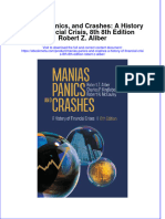 Manias Panics and Crashes A History of Financial Crisis 8Th 8Th Edition Robert Z Aliber Online Ebook Texxtbook Full Chapter PDF