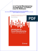 Introduction To Fractal Manufacturing Theory and Application 1St Edition Bruno G Ruttimann Online Ebook Texxtbook Full Chapter PDF