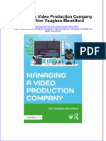 Ebook Managing A Video Production Company 1St Edition Vaughan Mountford Online PDF All Chapter