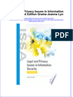 Legal and Privacy Issues in Information Security 3Rd Edition Grama Joanna Lyn Online Ebook Texxtbook Full Chapter PDF