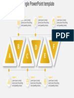 Triangle Powerpoint Template Yellow