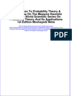 Download Introduction To Probability Theory A First Course On The Measure Theoretic Approach World Scientific Series On Probability Theory And Its Applications 1St Edition Moshayedi Nima online ebook  texxtbook full chapter pdf 