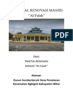 Proposal Renovasi Masjid.