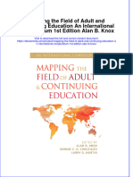 Mapping The Field of Adult and Continuing Education An International Compendium 1St Edition Alan B Knox Online Ebook Texxtbook Full Chapter PDF