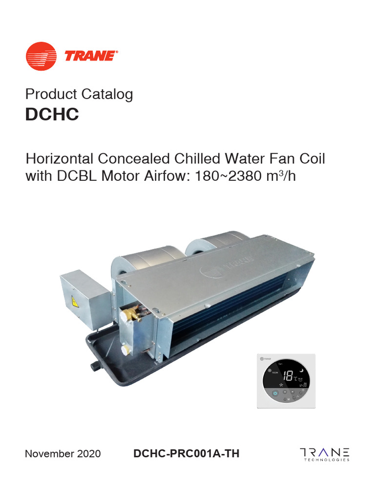 Trane DCHC Fan Coil Unit Catalog | PDF | Thermostat | Building Insulation