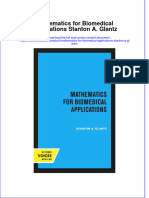 Mathematics For Biomedical Applications Stanton A Glantz Online Ebook Texxtbook Full Chapter PDF