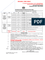 Revised Time Table of FYBBA _e-Com. Sem-I,II New  EXAM to be  held in April May 2024