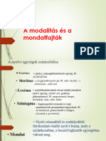 A Modalitás És A Mondatfajták