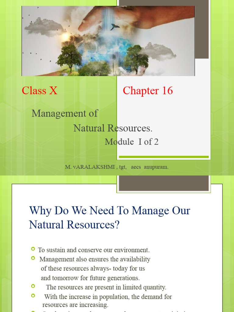 Managing Natural Resources for Sustainability | PDF | Biodiversity ...