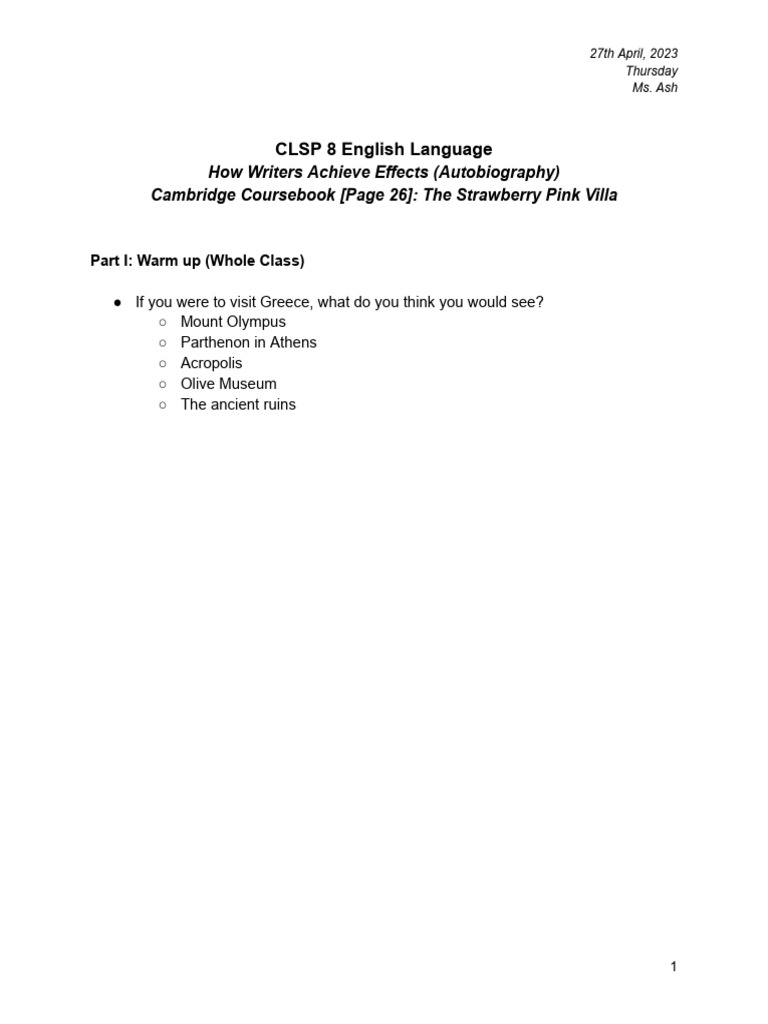 Clsp 8 English Lang 270423 Pdf