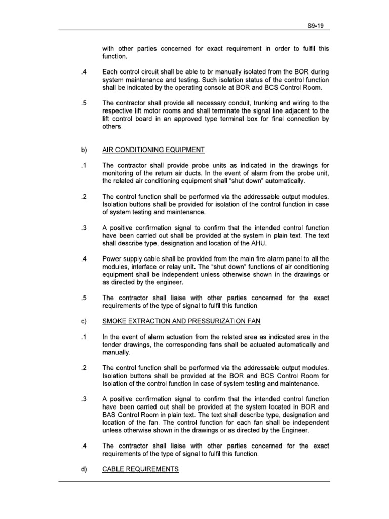 ACMV Specifications | PDF