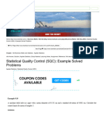 Statistical Quality Control (SQC) - Example Solved Problems - With Answer, Solution - Applied Statistics