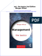 Ebook Management The Basics 2Nd Edition Morgen Witzel Online PDF All Chapter