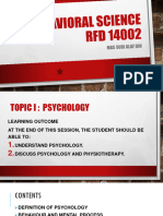 Topic 1 - Psychology