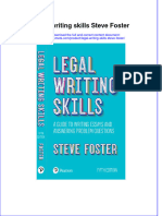 Ebook Legal Writing Skills Steve Foster Online PDF All Chapter