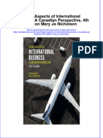 Ebook Legal Aspects of International Business A Canadian Perspective 4Th Edition Mary Jo Nicholson Online PDF All Chapter