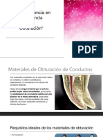 Obturación Endodoncia