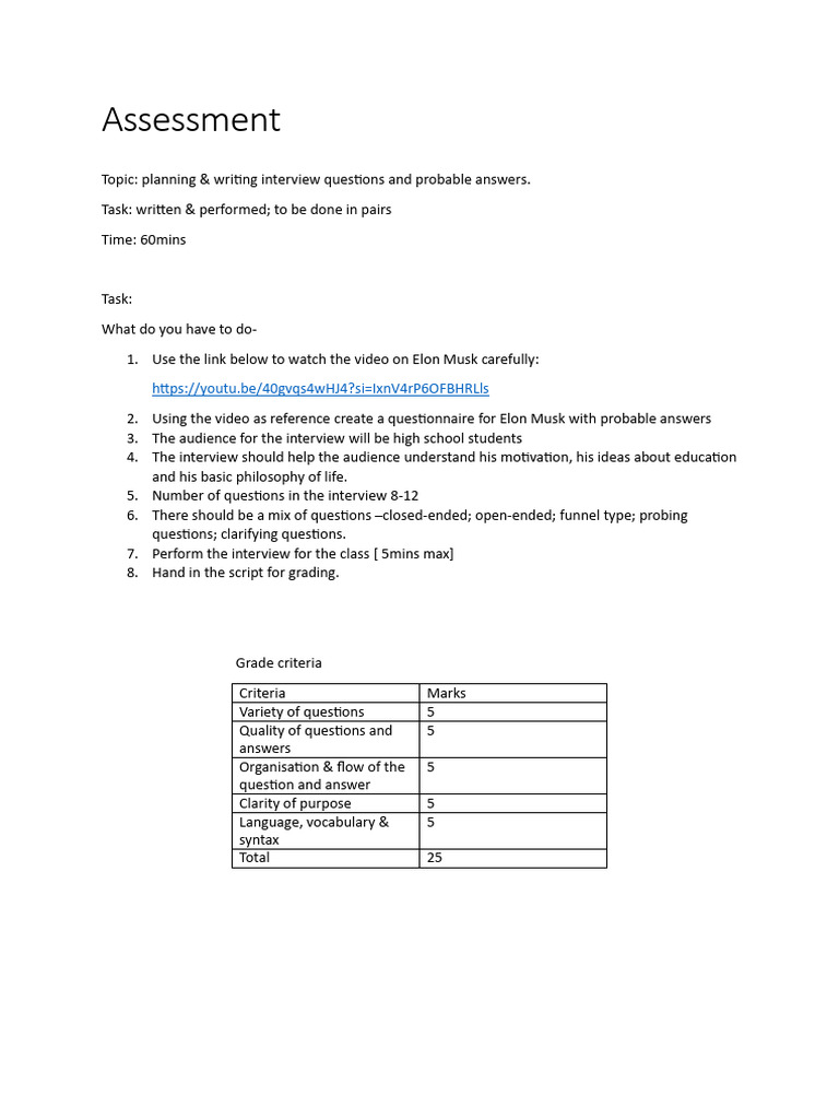 Section B - Assessment | PDF