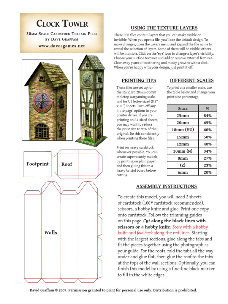 ClockTowerInstructions PDF