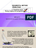 Aspek Fundamental Metode Penelitian - Sriati