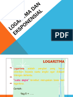 LOGARITMA DAN EKSPONENSIAL