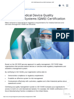 ISO 13485 Medical Device QMS Certification