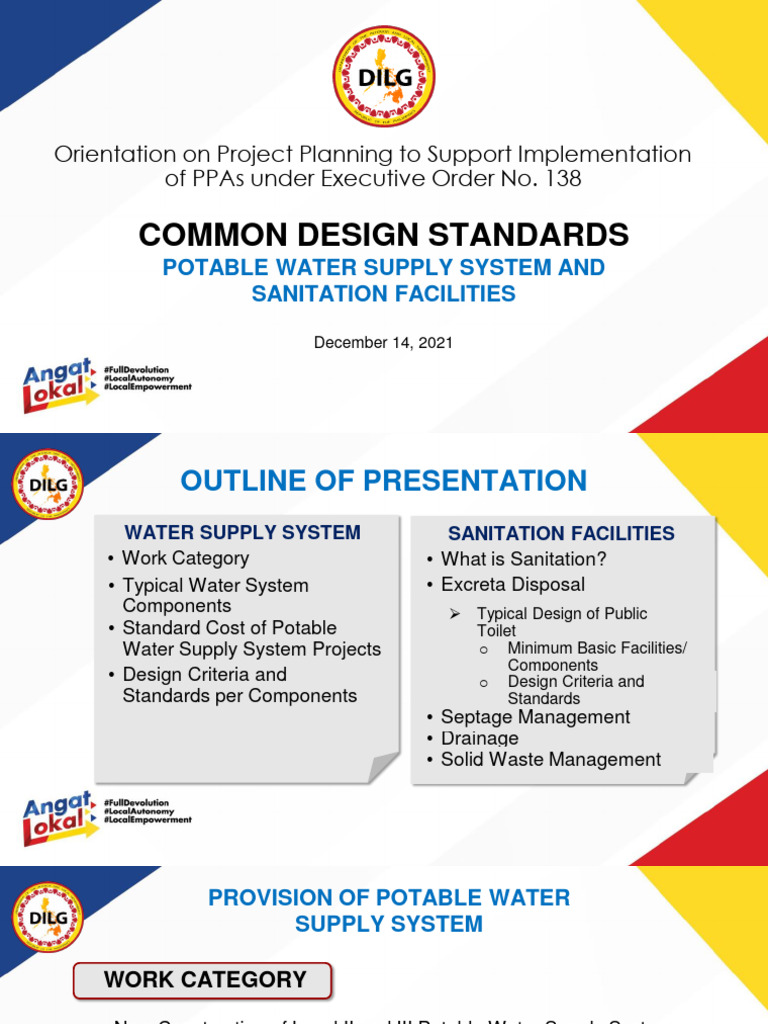 Session 3c - Water Supply and Sanitation | PDF | Water Purification ...