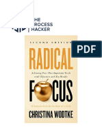 Book Summary - Radical Focus