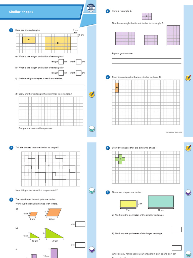 Understanding Similar Rectangles | PDF | Length | Distance