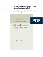 Download Midwinter Rites Of The Cayuga Long House Frank G Speck online ebook  texxtbook full chapter pdf 