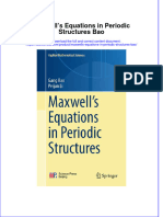 Ebook Maxwells Equations in Periodic Structures Bao Online PDF All Chapter