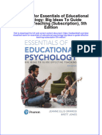 PDF Test Bank For Essentials of Educational Psychology Big Ideas To Guide Effective Teaching Subscription 5Th Edition Online Ebook Full Chapter