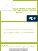 Informasi Pemilihan Mata Pelajaran