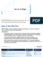 Project Charter On A Page Template