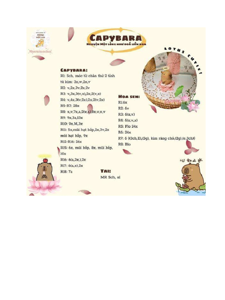 Capybara Hoa Sen | PDF