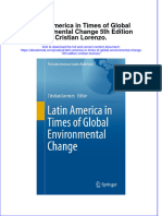 Latin America in Times of Global Environmental Change 5Th Edition Cristian Lorenzo Online Ebook Texxtbook Full Chapter PDF