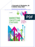 Marketing Concepts Strategies 8E 8Th Edition Sally Dibb Online Ebook Texxtbook Full Chapter PDF