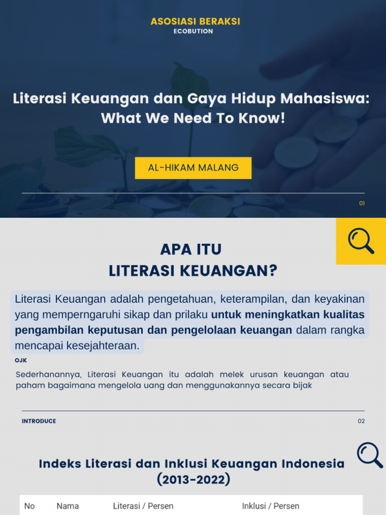 Literasi Keuangan Dan Gaya Hidup Mahasiswa What We Need To Know | PDF