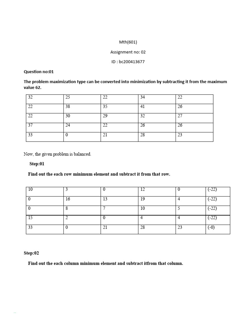 Optimization Problem Solution | PDF | Algorithms | Applied Mathematics